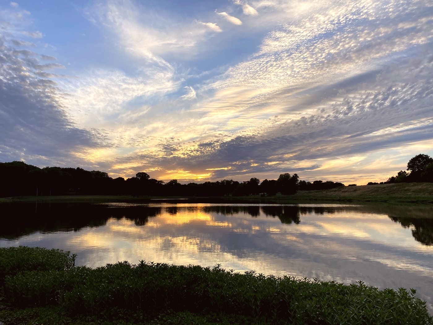 Sunset over McKinney lake